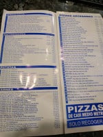 Barca Pizza menu