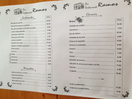 Ramos menu