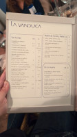 La Vanduca menu