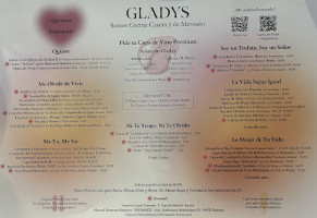 Gladys menu