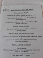 La Corrobla menu