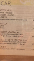 Galibar menu