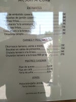 A Coba menu