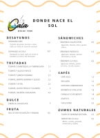 La Cala menu