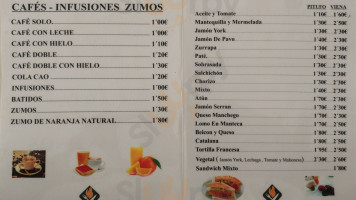 Cafe Nostra Familia menu