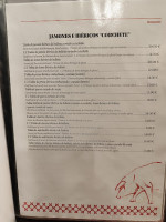 Castilla menu