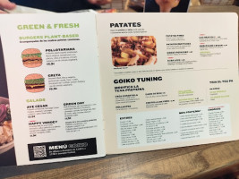 Goiko La Riera menu