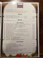 Medium Rare Steak House menu