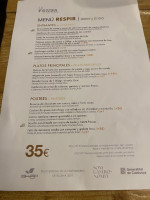 Fonda De Can Parellada menu