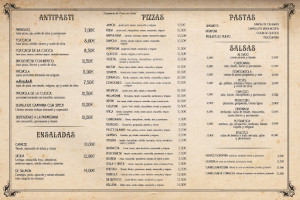 La Carbonara menu