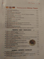 Chinatawn menu