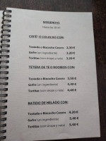 Cafeteria La Teteria menu