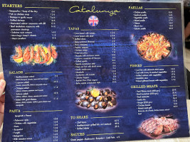 Catalonia menu