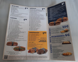 100 Montaditos Calderon De La Barca menu