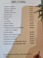 El Glop Braseria Barcelona menu