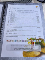 Cafe La Vida menu