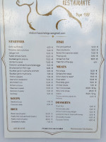 Isla Bonita menu