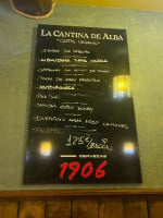 El Rincon De Alba menu