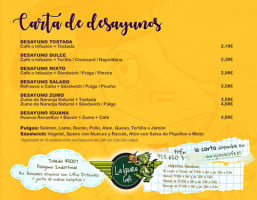 La Iguana Café menu