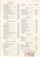 De Marineros menu