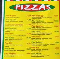 Ch Pizza menu