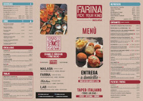 Pizzeria Farina Malaga menu