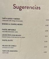 El Charro Negro menu