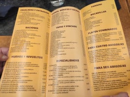 La Cabana Arandina menu