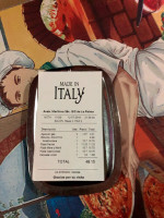 Made In Italy menu