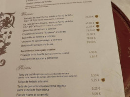 La Parrilla de San Lorenzo menu