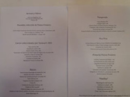 Bonanova menu