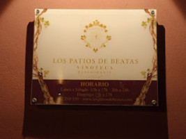 Vinoteca Los Patios De Beatas menu