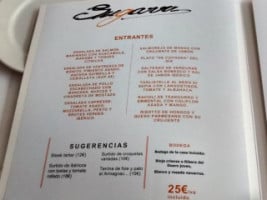 Sugarri menu