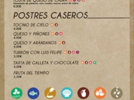 Bodega Bernardino menu