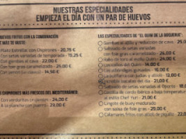 El Quim De La Boqueria menu