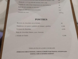 La Menta menu