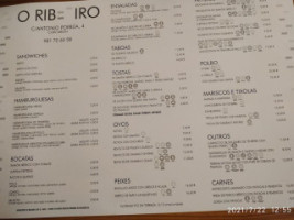 Taberna Mariñeira O Ribeiro menu