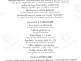 Al Lago Restaurante menu