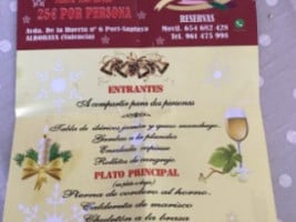 La Bodeguita Del Virrey menu