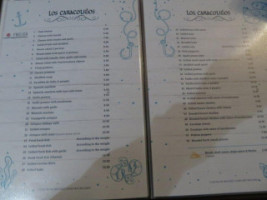 Los Caracolitos menu