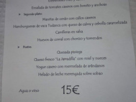 El Cruce menu