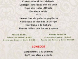 Don Luis menu