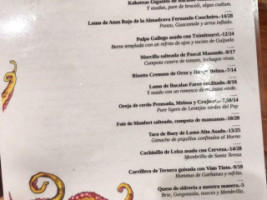 La Cuchara de San Telmo menu