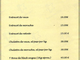 Casa Juan menu