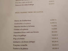 La Volta del Rector menu