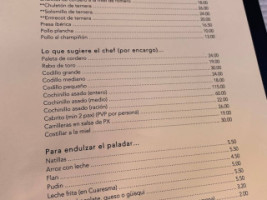 LA BUHARDILLADurcal menu