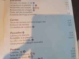 Pallabarro Allariz menu