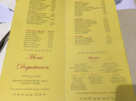 El Palomar Avila menu