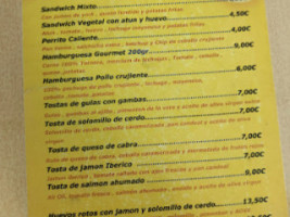 Ruiz De Luna Talavera De La Reina menu