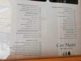 Can Mana Sant Carles De La Rapita menu